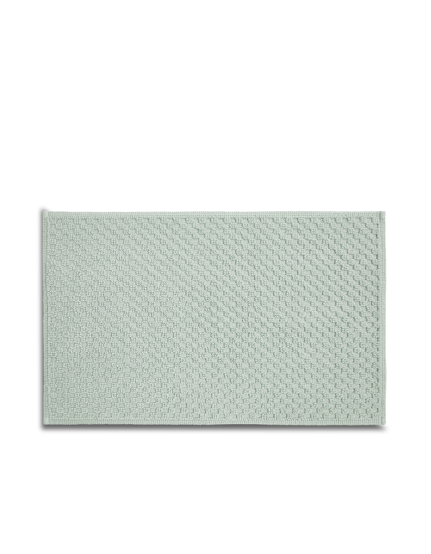 Tapis de bain en coton nid d'abeille - Vert