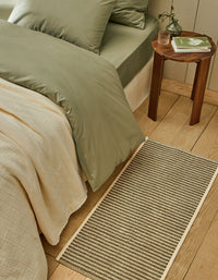 Tapis tissé en coton - Mousse