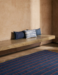 Tapis tressé en coton - Marine