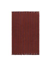 Tapis tressé en coton - Terracotta