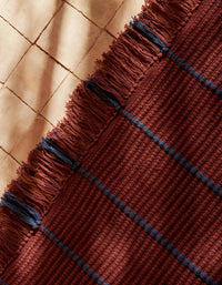 Tapis tressé en coton - Terracotta