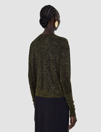Black & Gilt Cardigan Maille - Black & Gilt