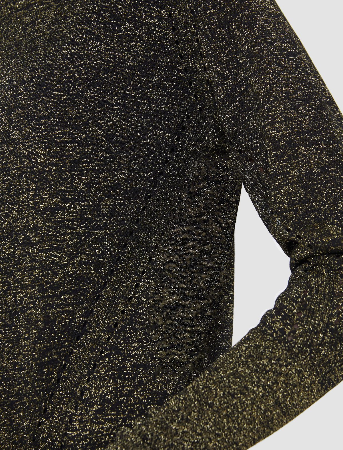 Black & Gilt Cardigan Maille - Black & Gilt