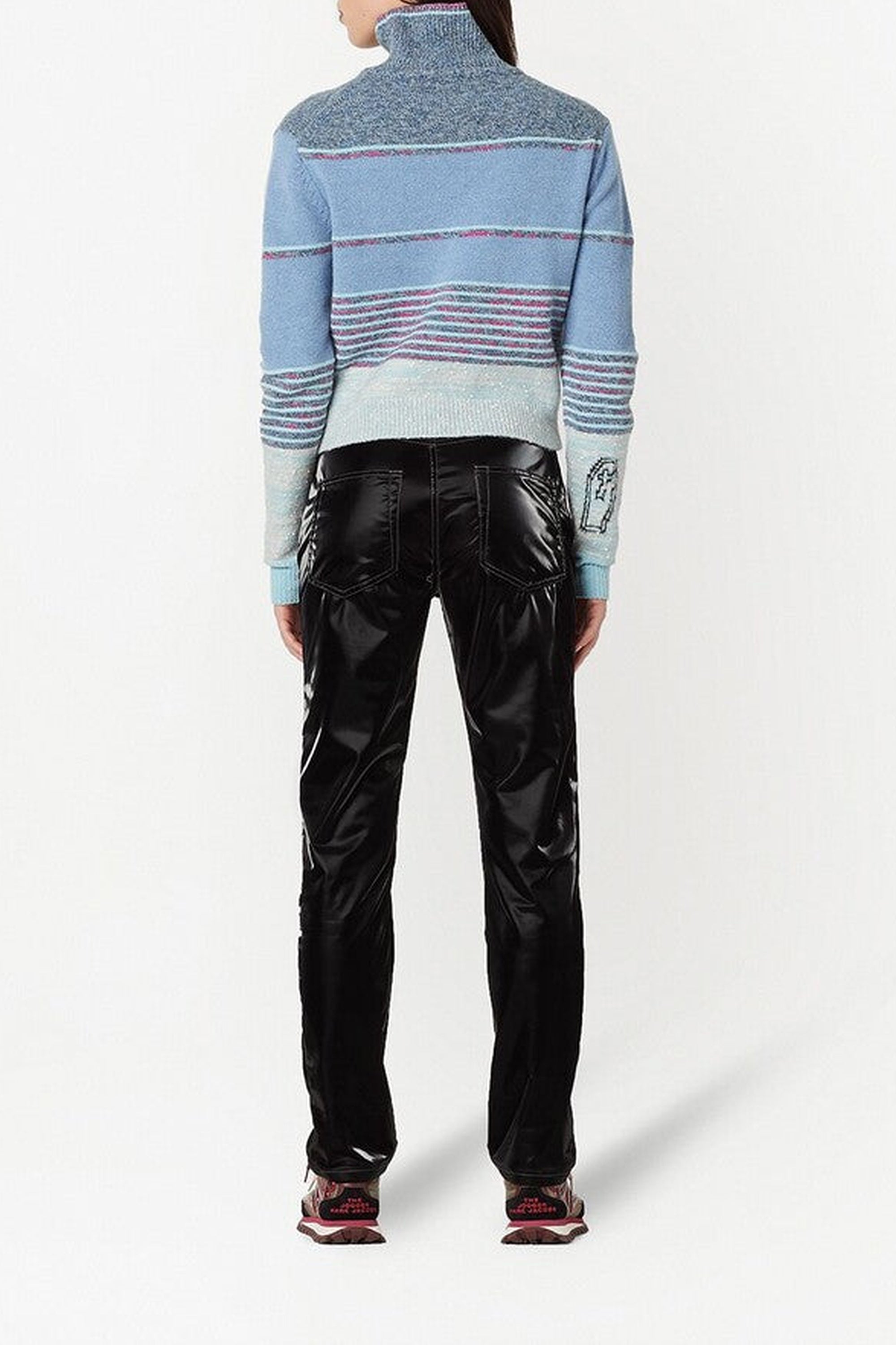 Pantalon à poches effet huilé - Black