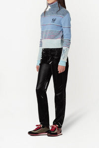 Pantalon à poches effet huilé - Black