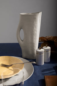 Pichet Timna en porcelaine - Blanc