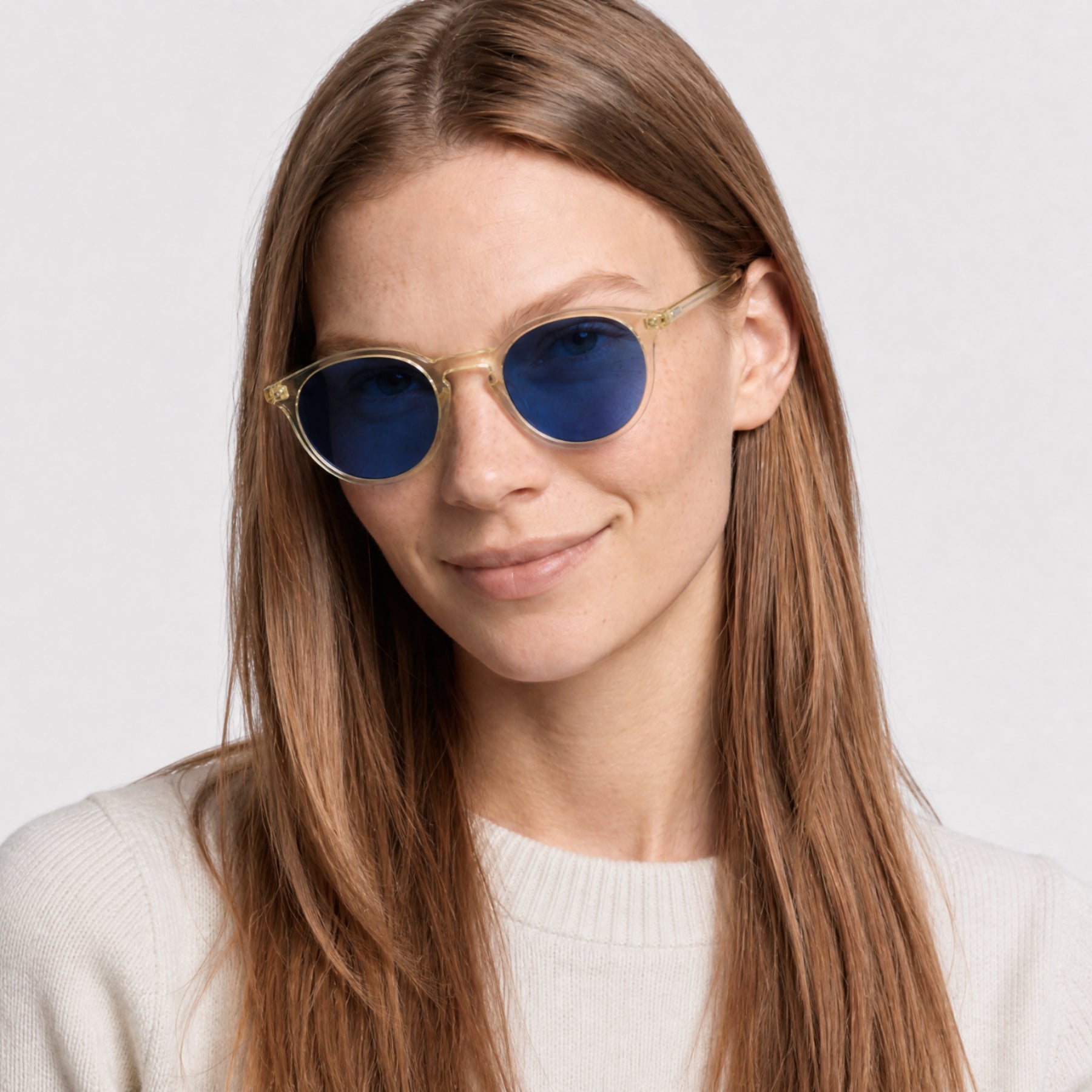 Lunettes de soleil Princeton - Shiny Beige & Gradient Blue