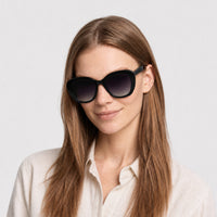 Lunettes de soleil Galilea - Shiny Black & Gradient Smoke