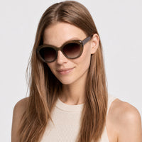 Lunettes de soleil Galilea - Shiny Dark Brown & Gradient Brown