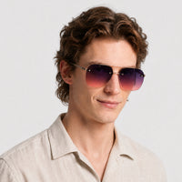 Lunettes de soleil Daniel - Shiny Rose Gold & Gradient