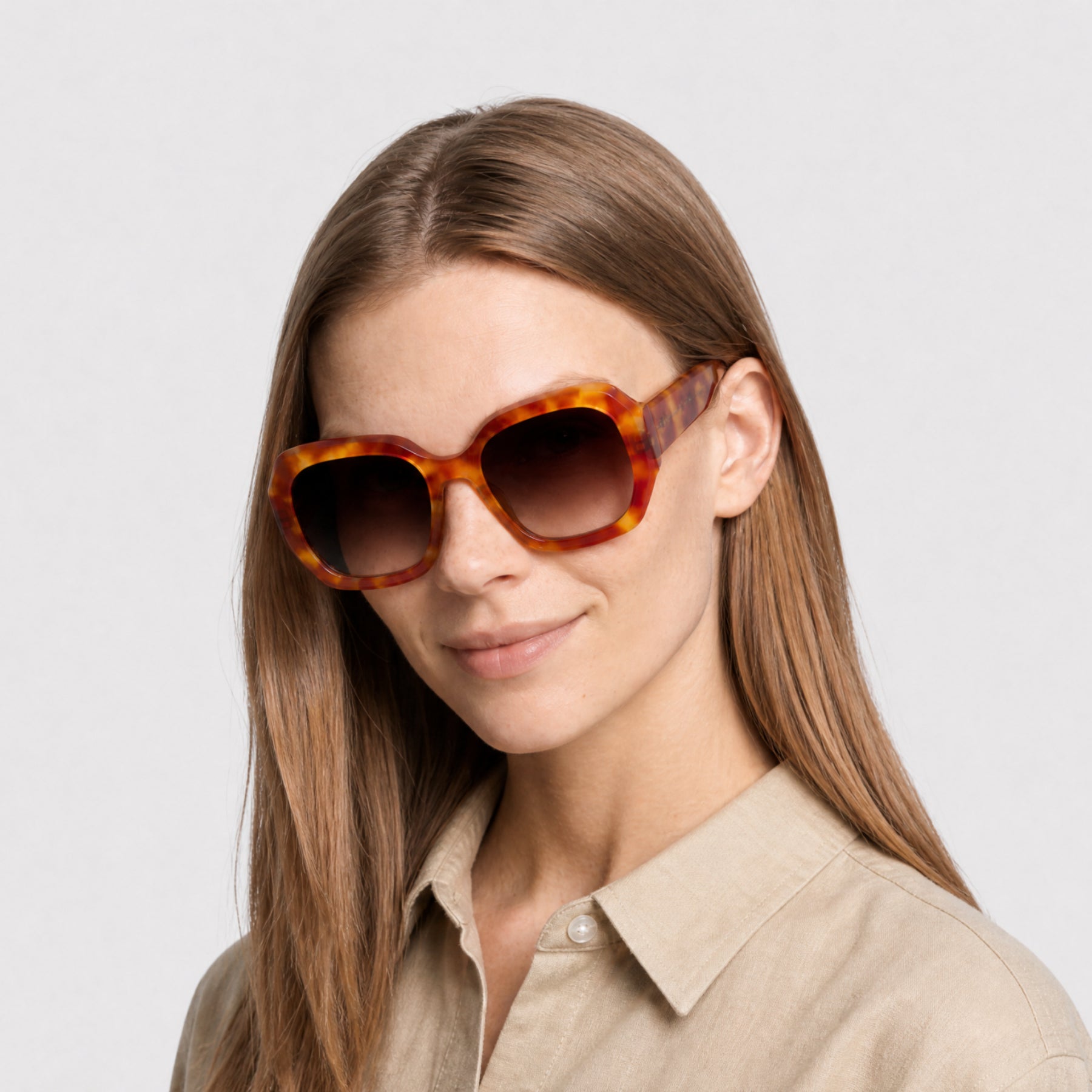 Lunettes de soleil Jagger - Blonde Havana & Gradient Brown