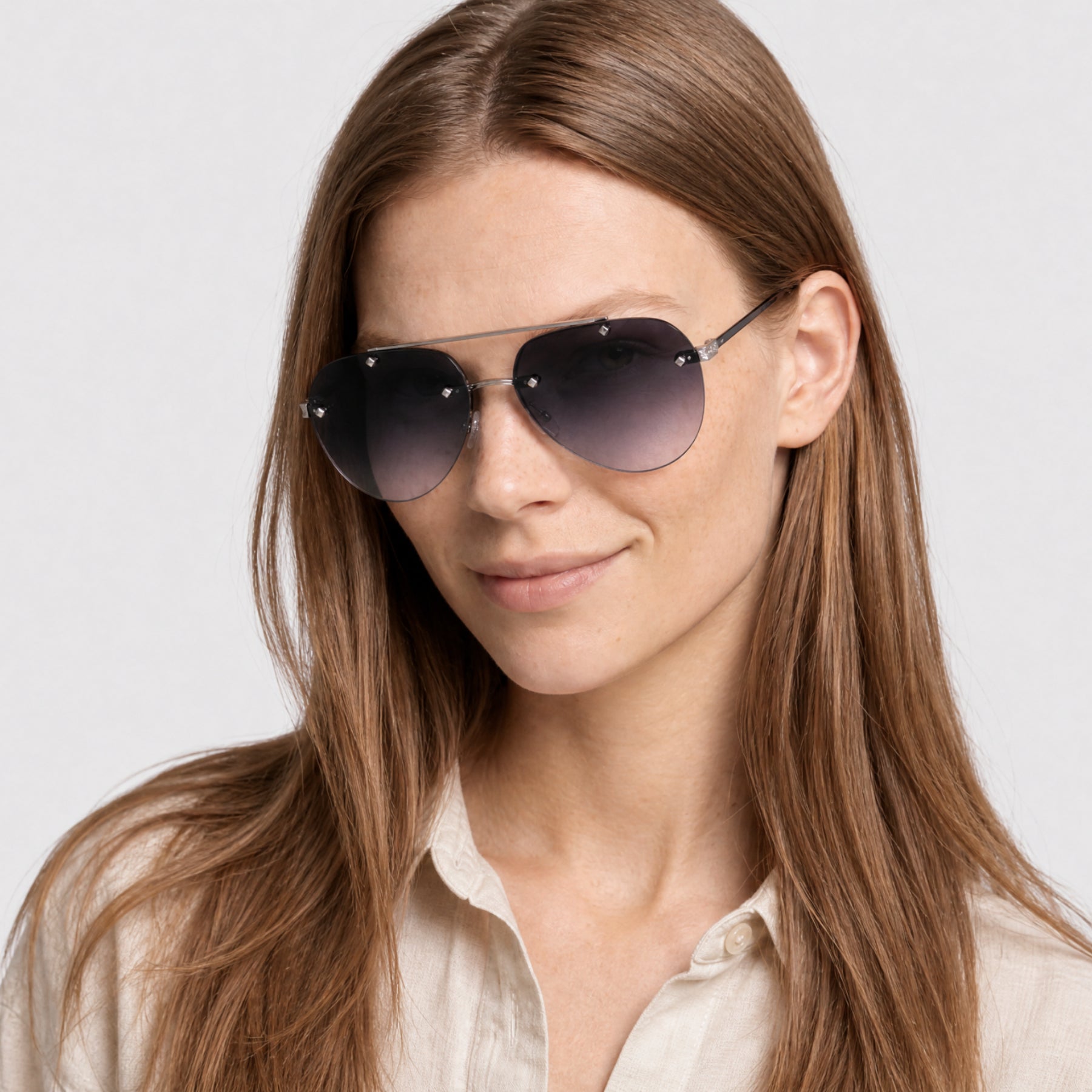 Lunettes de soleil Jean - Shiny Gumetal & Gradient Blue