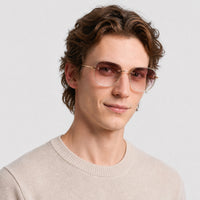 Lunettes de soleil Tyrone - Shiny Dark Green & Brown