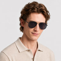Lunettes de soleil Trask - Shiny Dark Ruthenium & Smoke Polarized