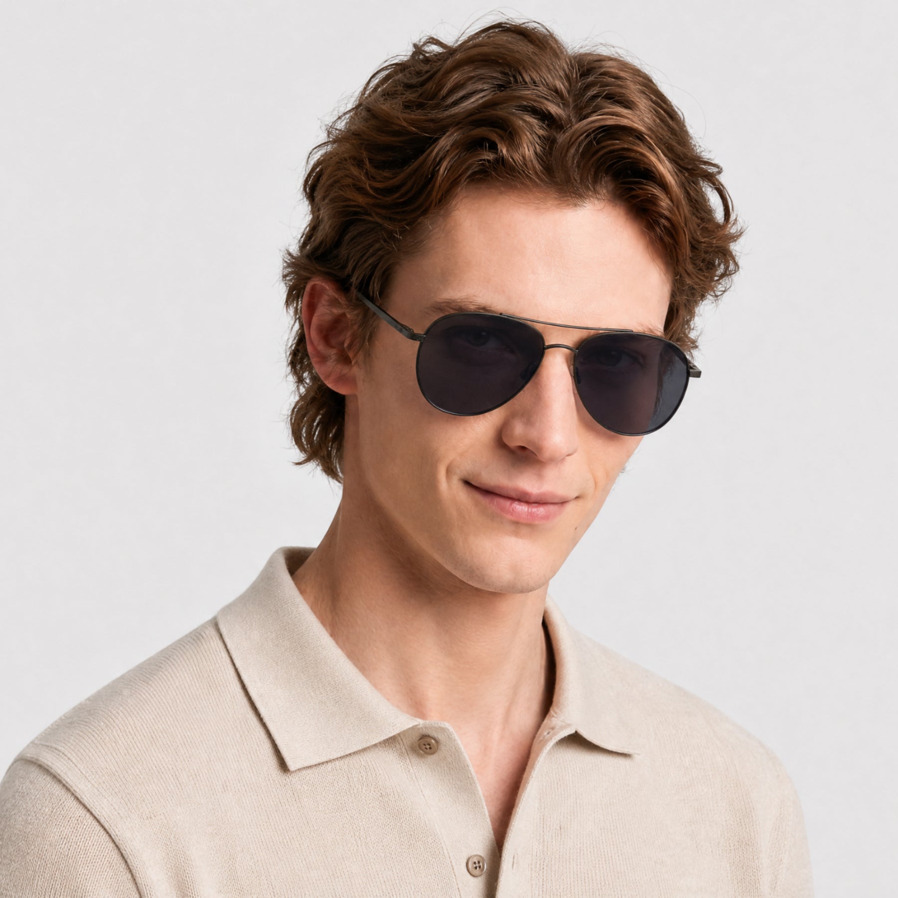Lunettes de soleil Trask - Shiny Dark Ruthenium & Smoke Polarized