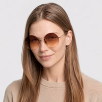 Lunettes de soleil Rigby - Shiny Endura Gold & Gradient Brown
