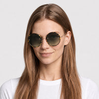 Lunettes de soleil Rigby - Dark Havana & Gradient Green