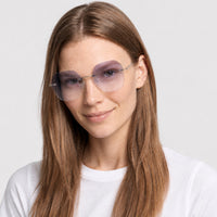 Lunettes de soleil Rhonda - Shiny Palladium & Blue