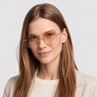Lunettes de soleil Rhonda - Shiny Endura Gold & Bordeaux