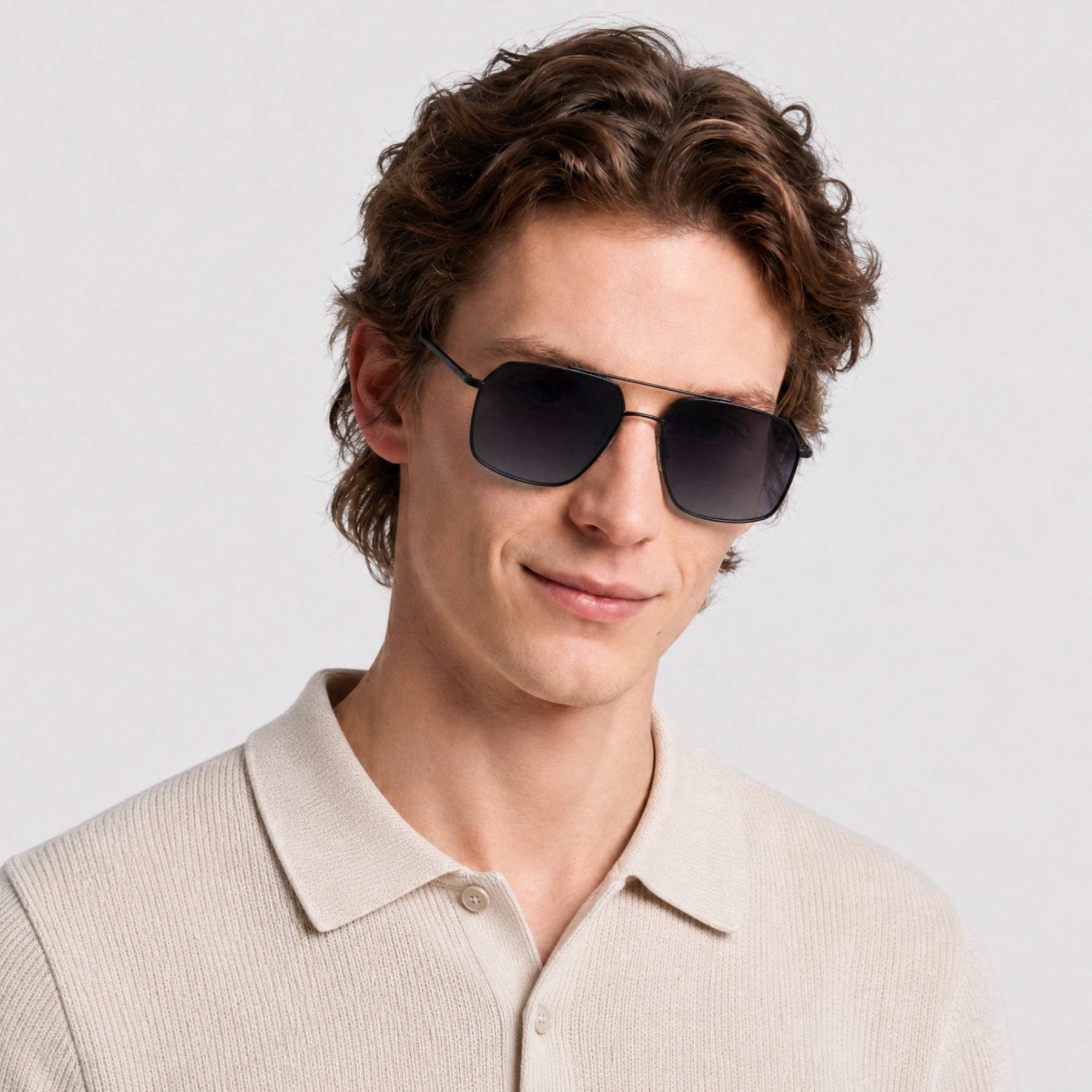 Lunettes de soleil Renzo - Matte Black & Smoke Polarized