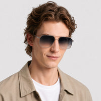 Lunettes de soleil Renzo - Shiny Palladium & Brown