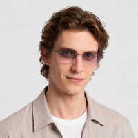 Lunettes de soleil Louie - Shiny Light Ruthenium & Smoke