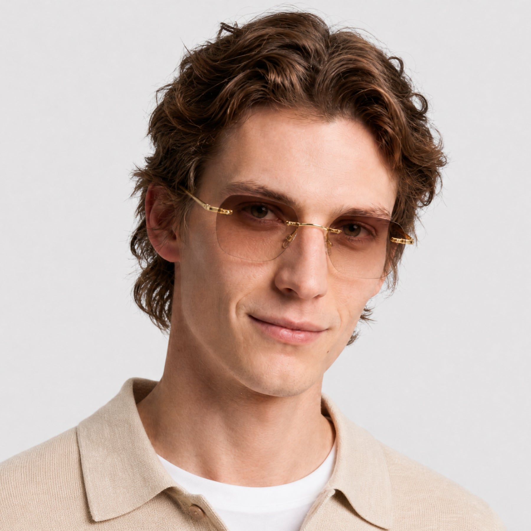 Lunettes de soleil Louie - Shiny Endura Gold & Brown