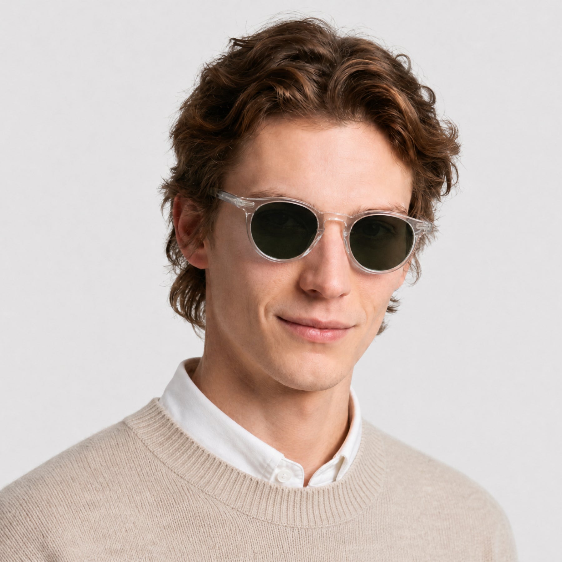 Lunettes de soleil Banks - Crystal & Green