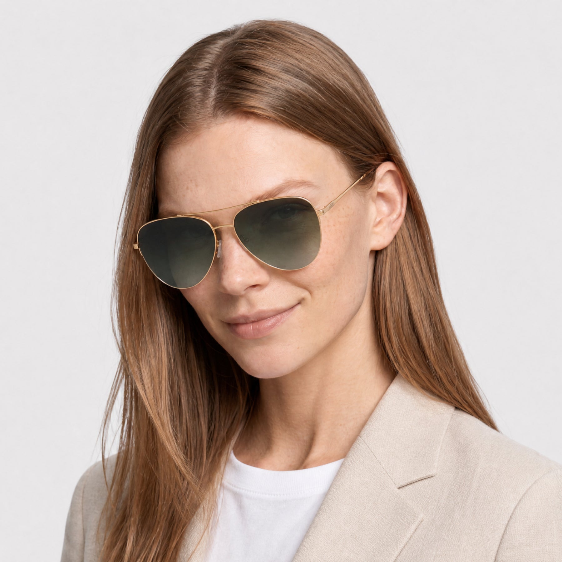 Lunettes de soleil Chevalier - Shiny Endura Gold & Gradient Green