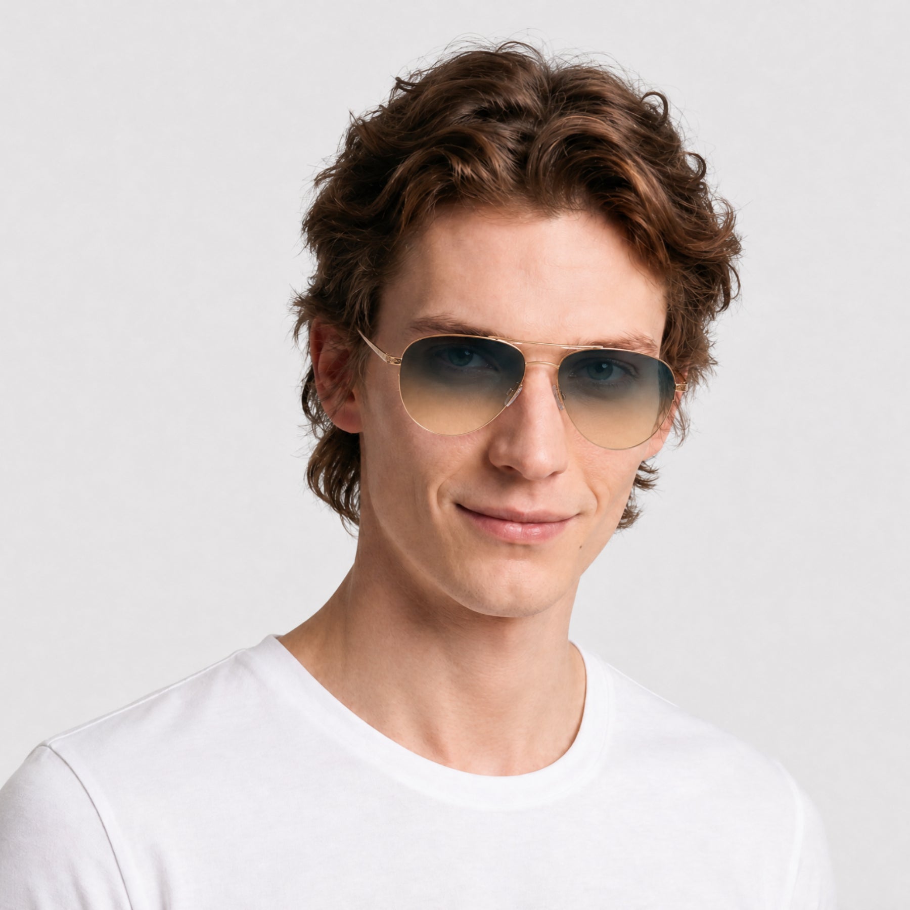 Lunettes de soleil Chevalier - Shiny Endura Gold & Gradient Blue