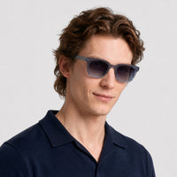 Lunettes de soleil Samo - Shiny Dark Nickeltin & Gradient Blue