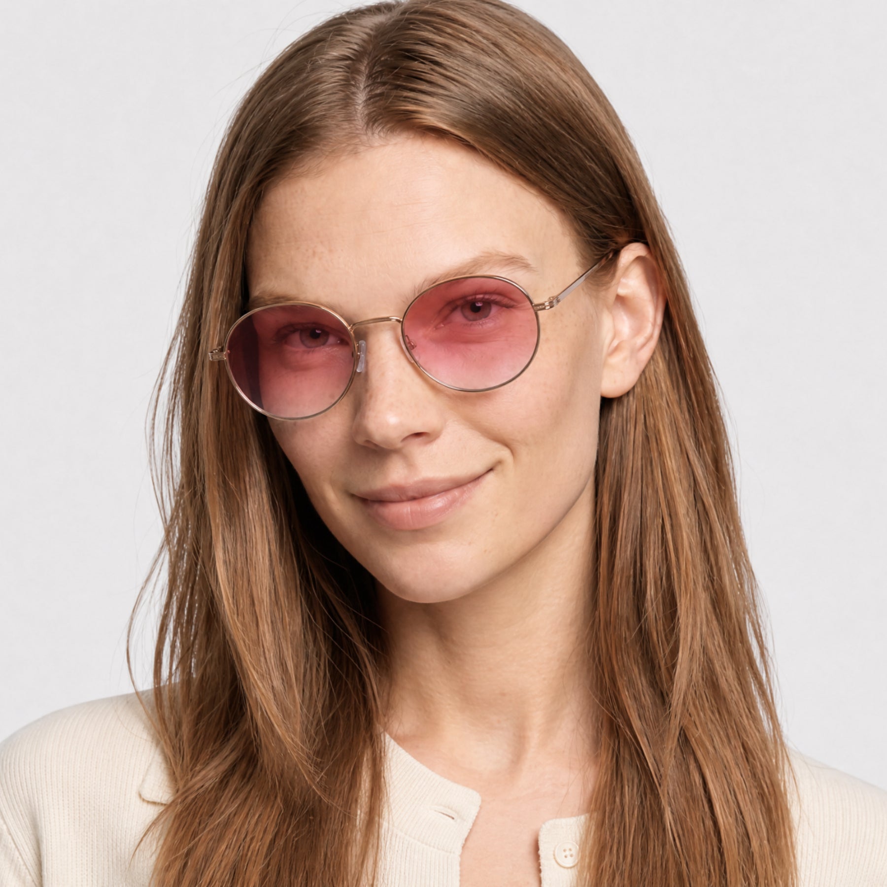 Lunettes de soleil Anamcara - Shiny Rose Gold & Gradient