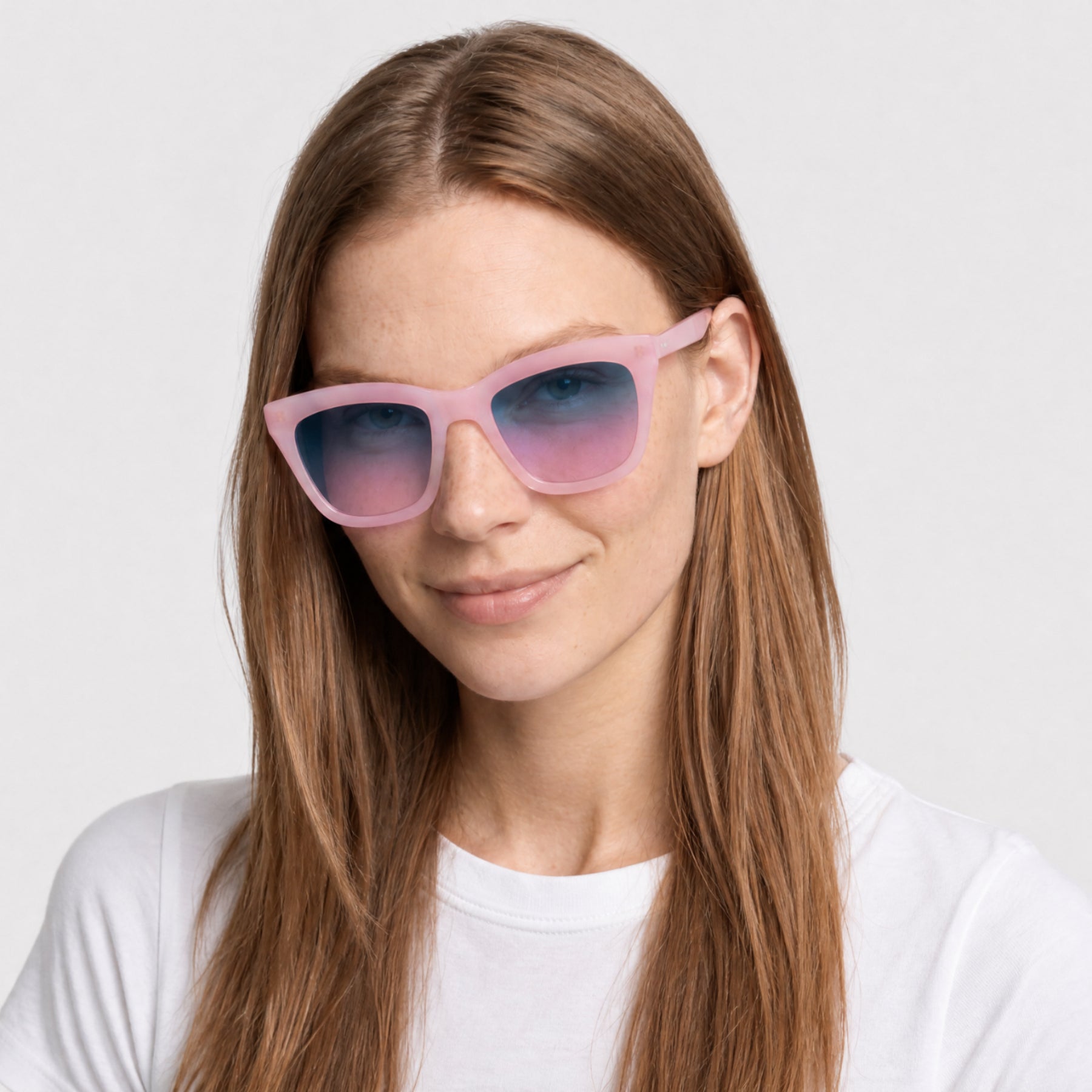 Lunettes de soleil Kateri - Shiny Violet & Gradient Or Mirror Violet