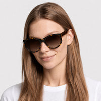 Lunettes de soleil Cruz - Dark Havana & Gradient Brown