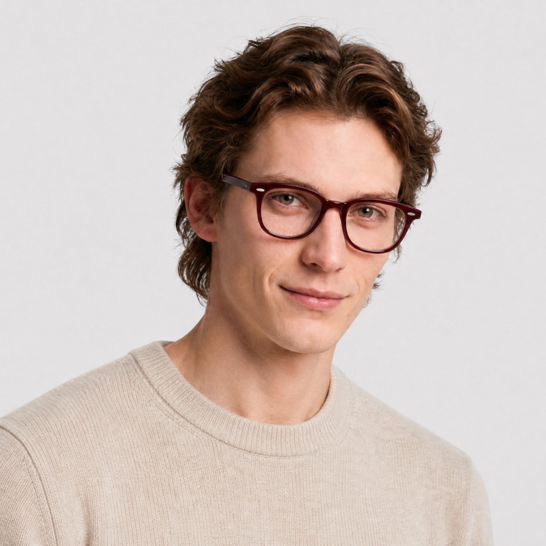 Lunettes de vue Cecil - Shiny Bordeaux