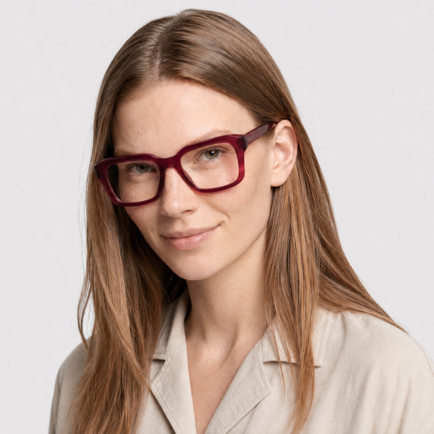 Lunettes de vue Amaya - Shiny Bordeaux