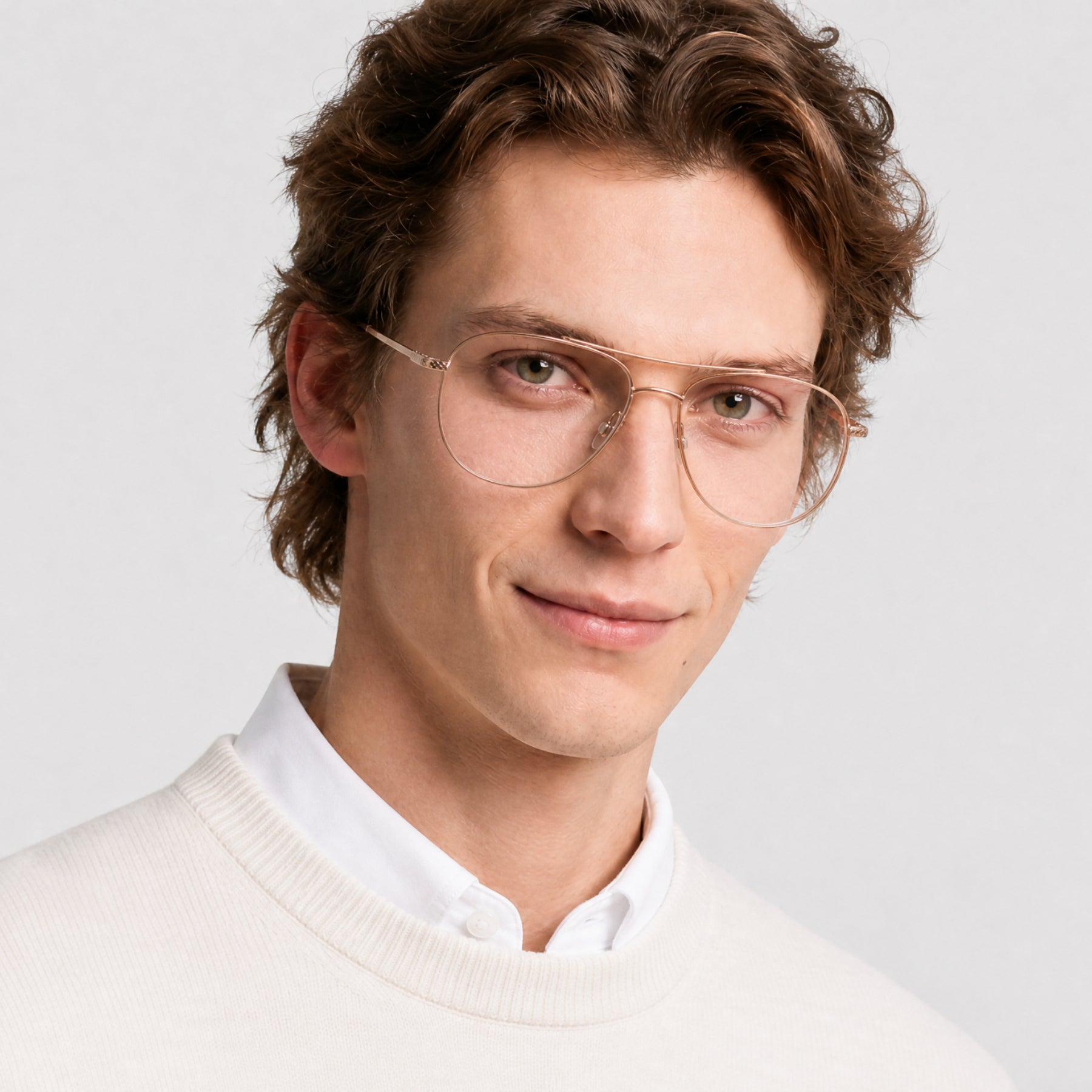 Lunettes de vue Trask - Shiny Rose Gold