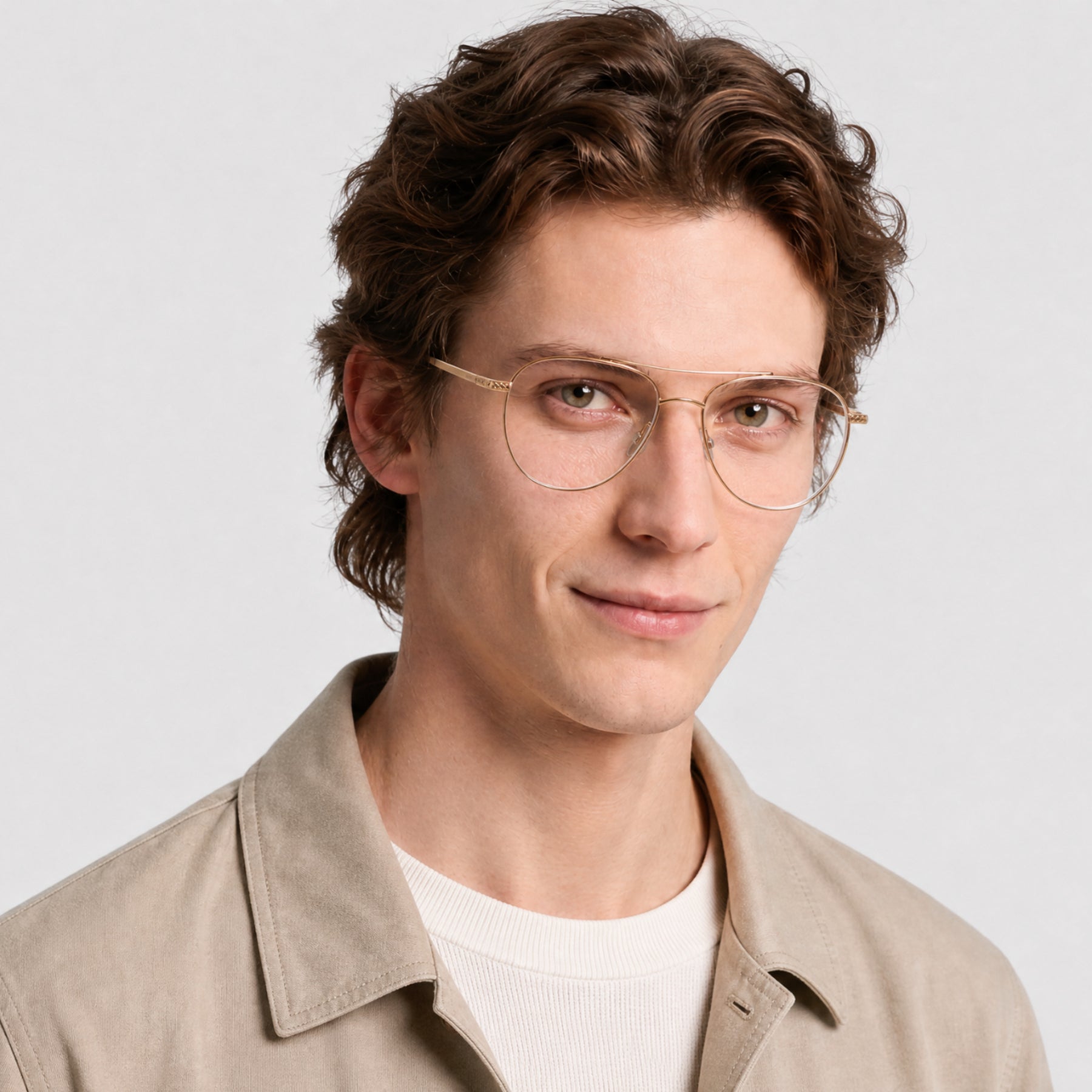 Lunettes de vue Trask - Shiny Endura Gold
