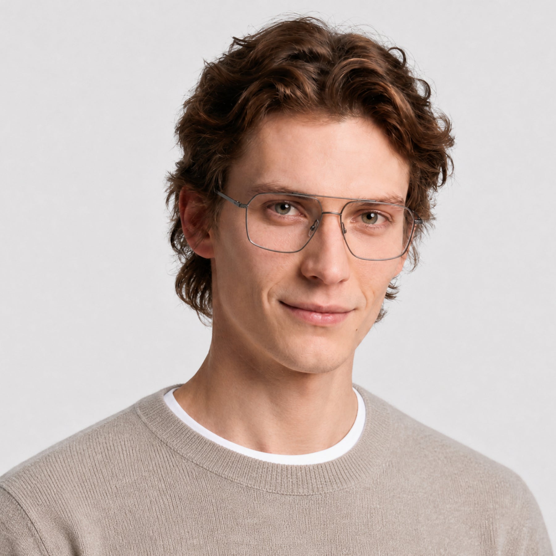 Lunettes de vue Renzo - Shiny Light Ruthenium