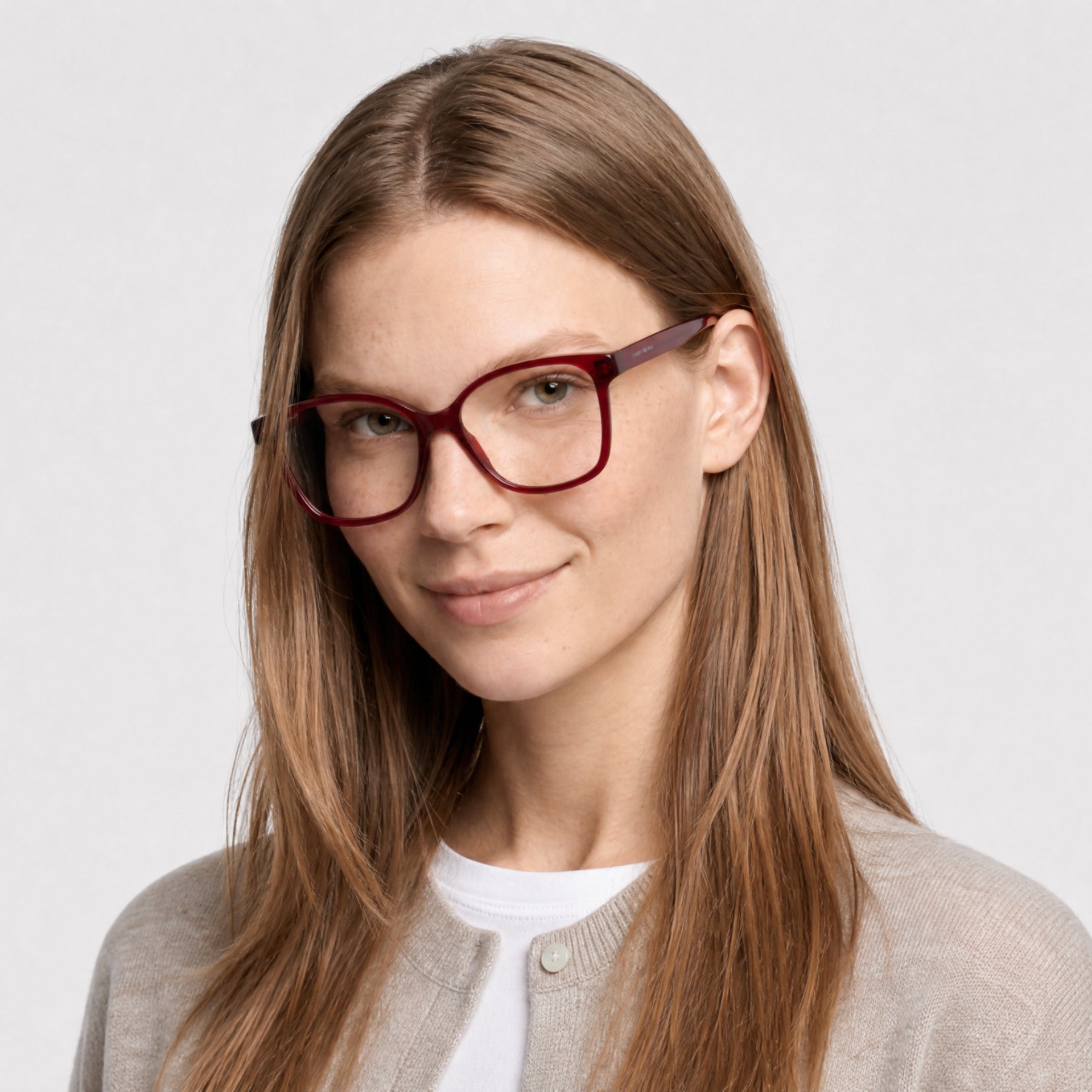 Lunettes de vue Adhara - Shiny Bordeaux