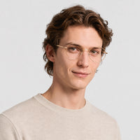 Lunettes de vue Caster - Shiny Endura Gold