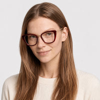 Lunettes de vue Harper - Shiny Bordeaux