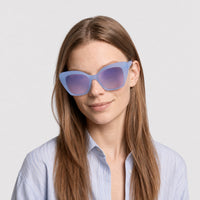 Lunettes de soleil 4G Liquid - Shiny Light Blue & Bordeaux Mirror