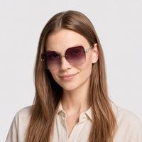 Lunettes de soleil Pearl - Shiny Palladium & Gradient Bordeaux