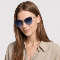 Lunettes de soleil Pearl - Shiny Palladium & Gradient Blue