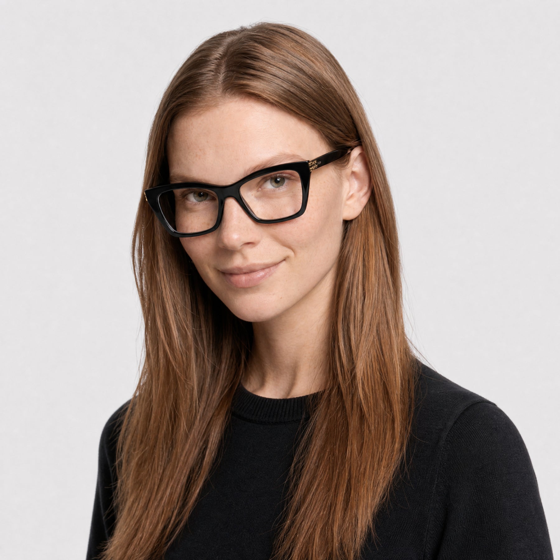 Plumetis Prescription Glasses - Shiny Black