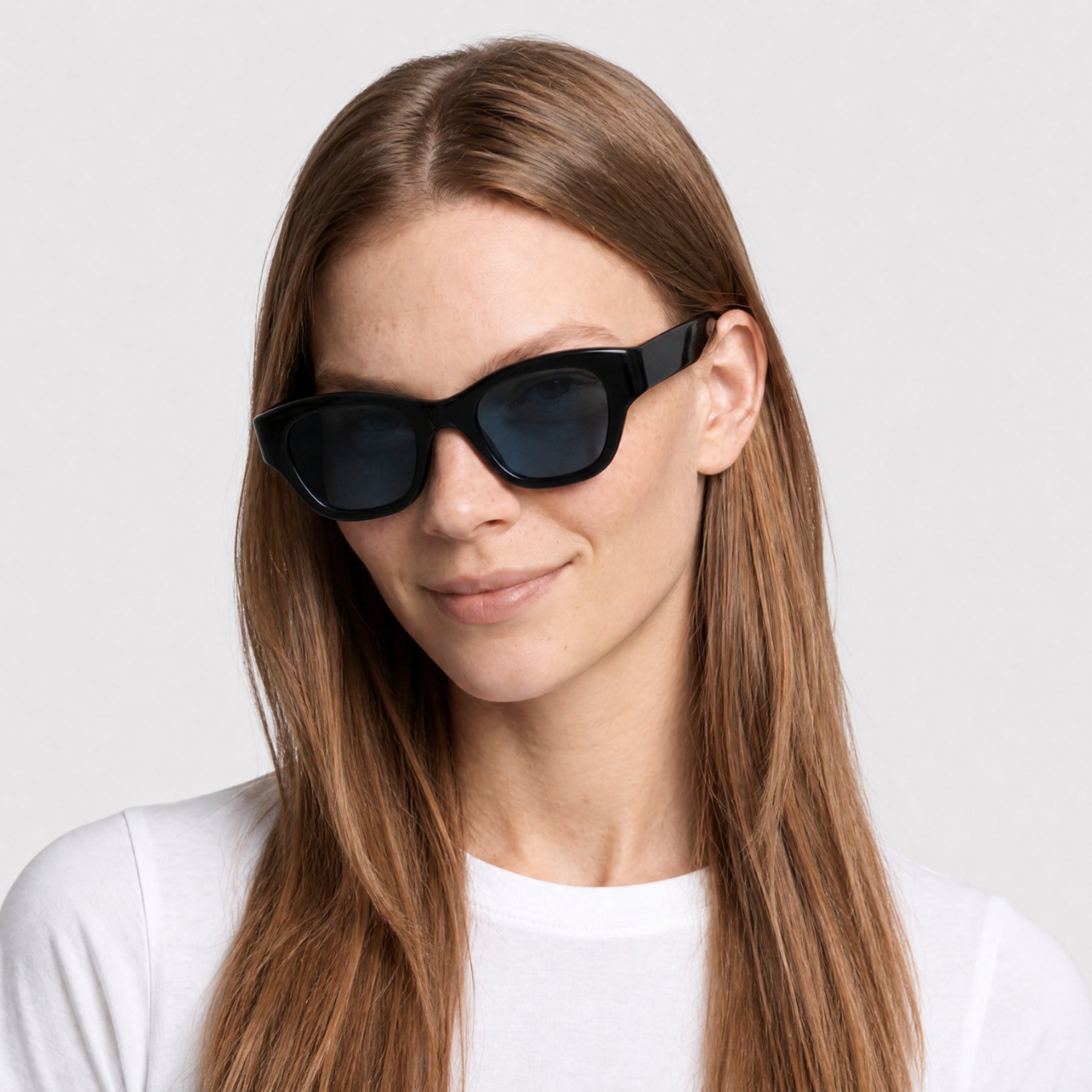 Lunettes de soleil Boke Flower - Shiny Black & Blue