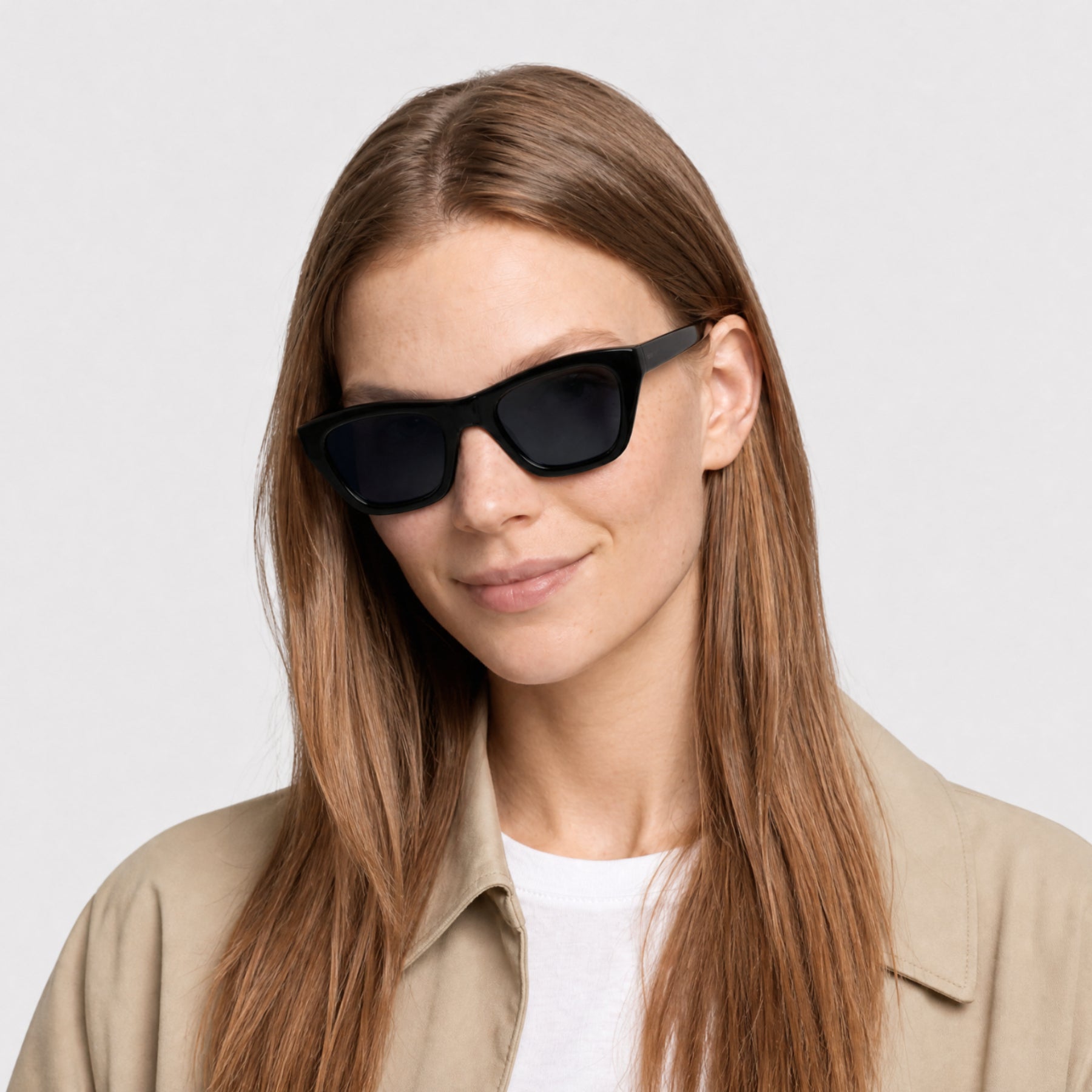 Lunettes de soleil 1970 - Shiny Black & Blue