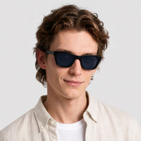 Lunettes de soleil 1970 - Shiny Black & Blue