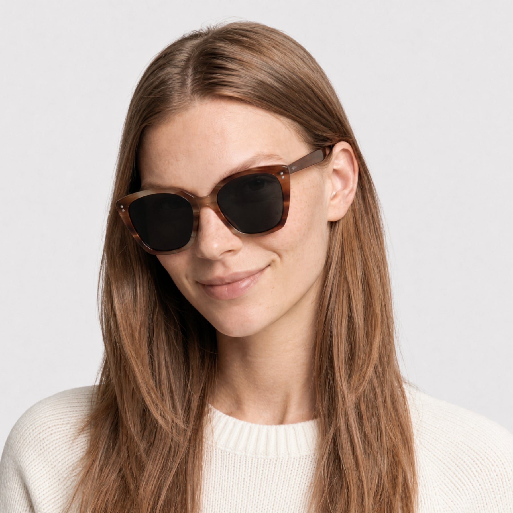 Lunettes de soleil Boke Flower - Coloured Horn & Smoke